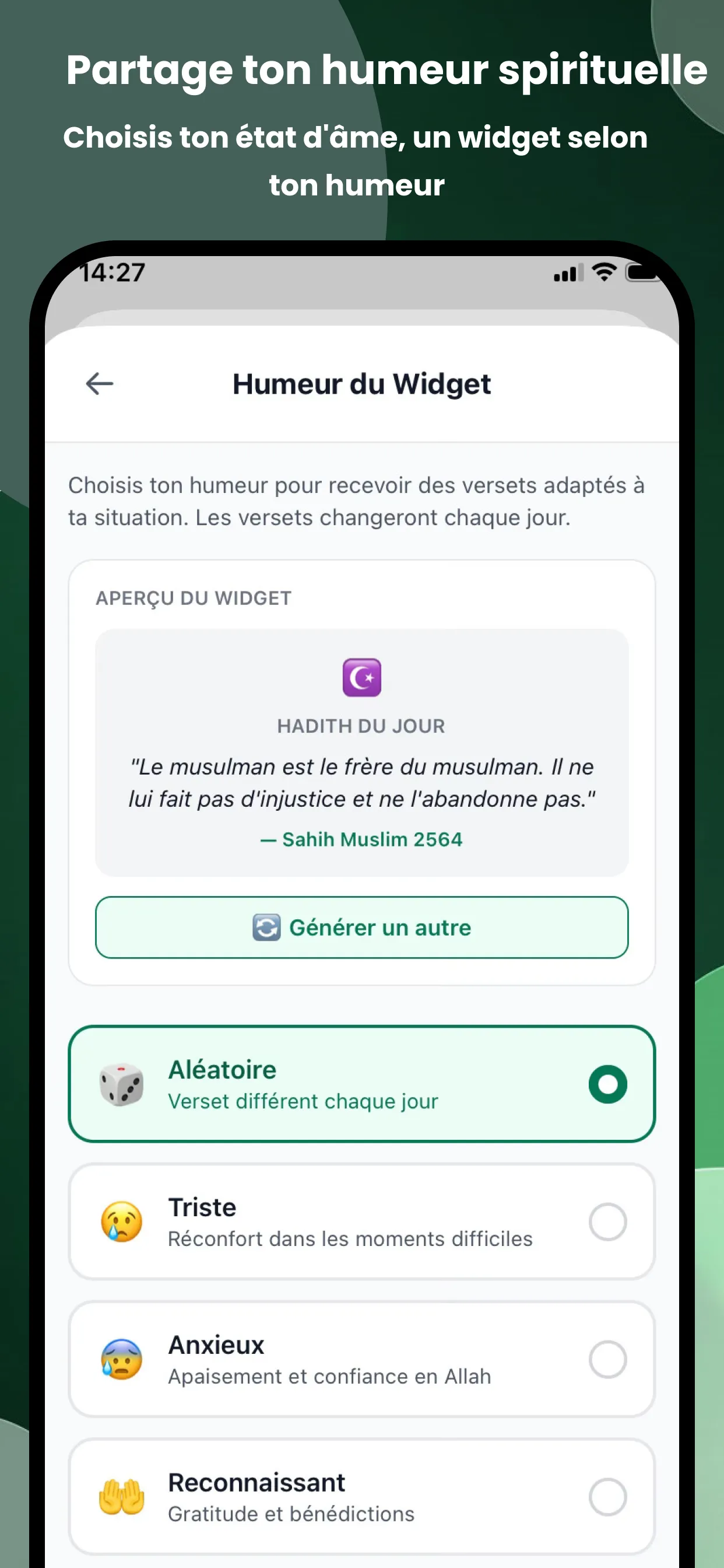 Choix Widget